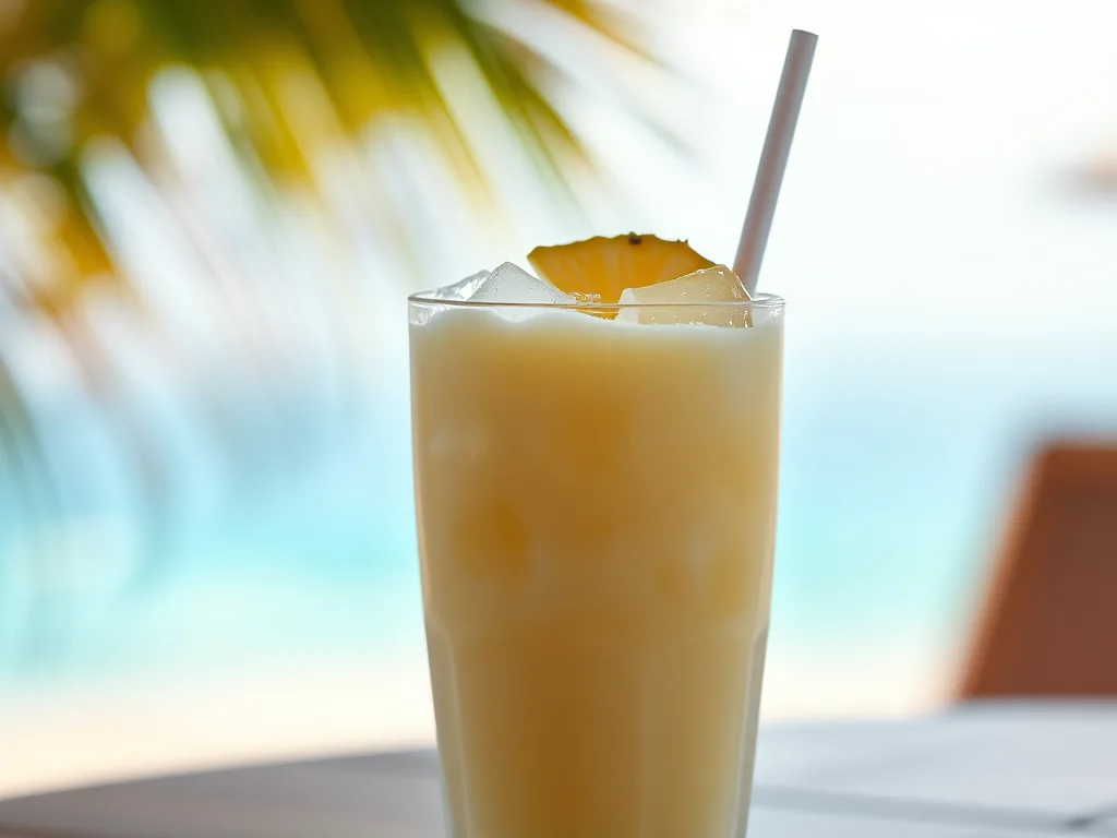 Piña Colada portoricaine – Recette de cocktail crémeux à la noix de coco et à l'ananas