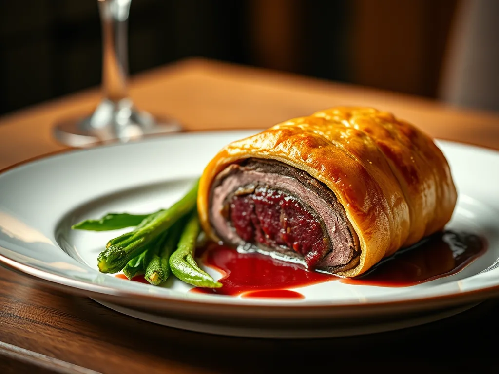 Beef Wellington with Red Wine Jus – Classic Gourmet Dinner Recipe