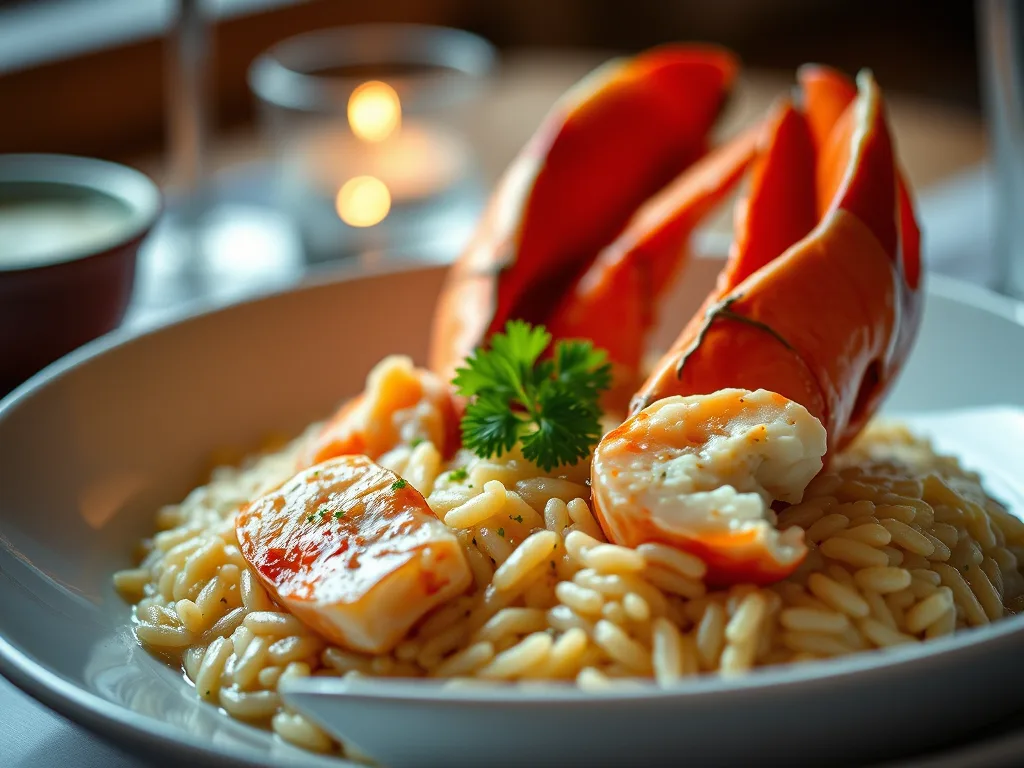 Risotto au homard au safran – Un plat de fruits de mer luxueux et crémeux