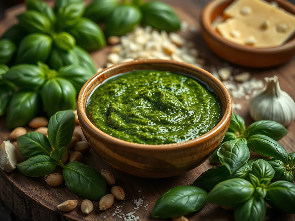 Pesto alla Genovese – Classic Basil Pesto Sauce Recipe