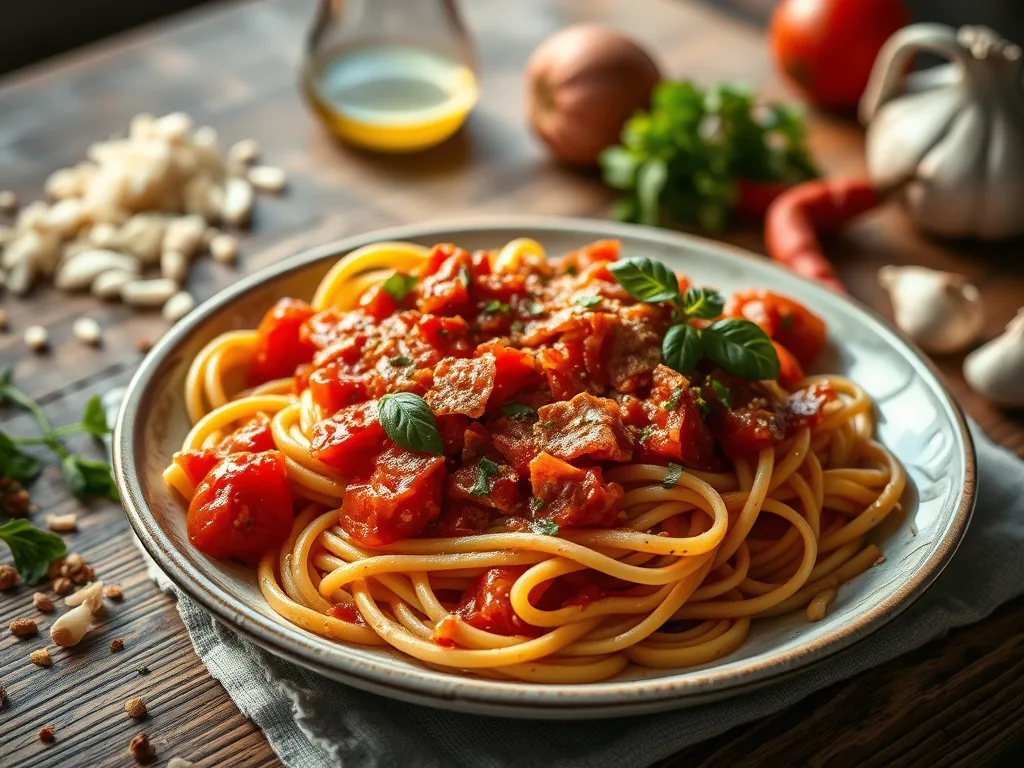 Amatriciana Sauce – Spicy Tomato and Pancetta Sauce Recipe