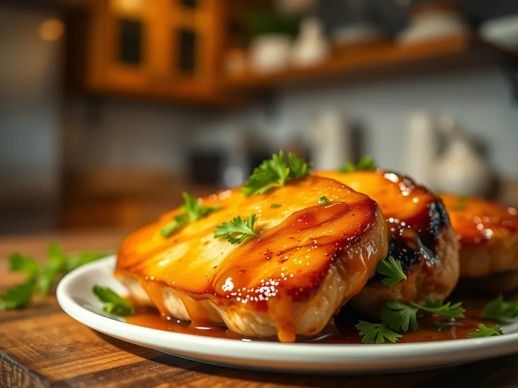 Recette de côtelettes de porc au miel et à l'ail – Dîner poêlé facile