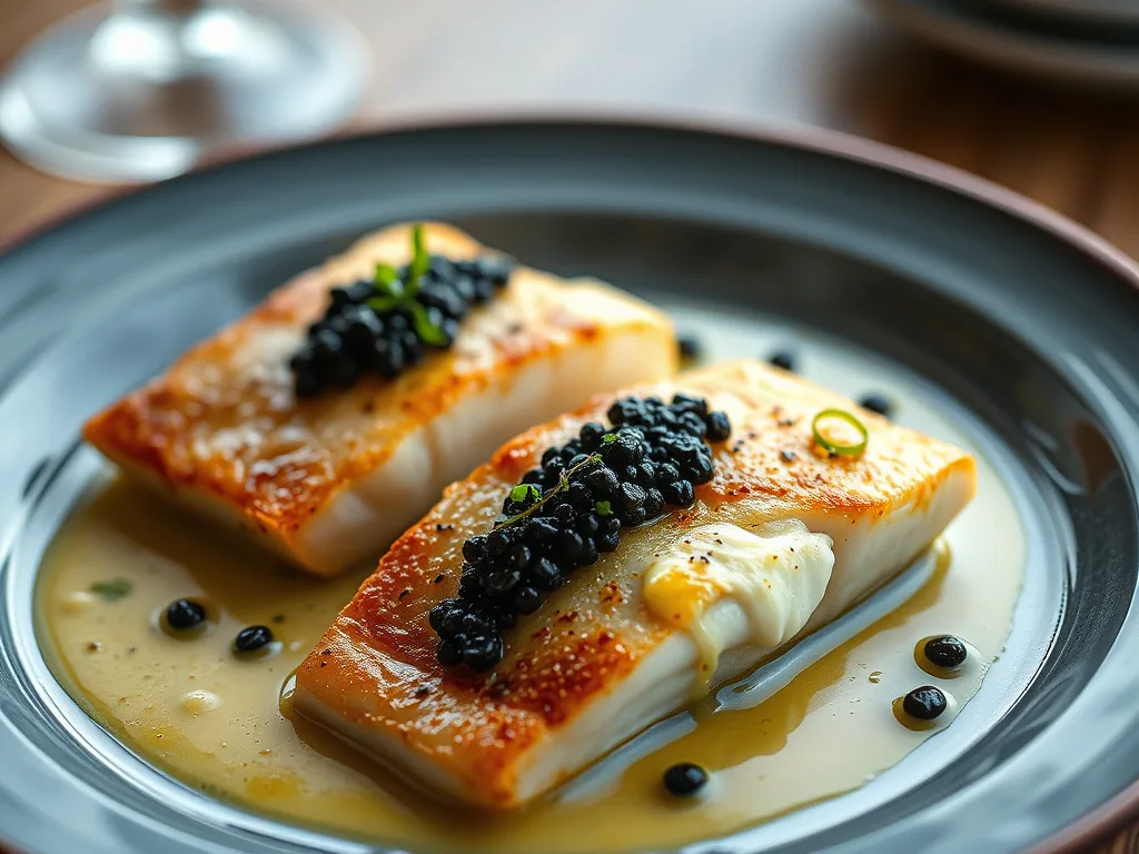 Pan-Seared Turbot with Caviar Beurre Blanc ”“ Elegant Seafood Recipe