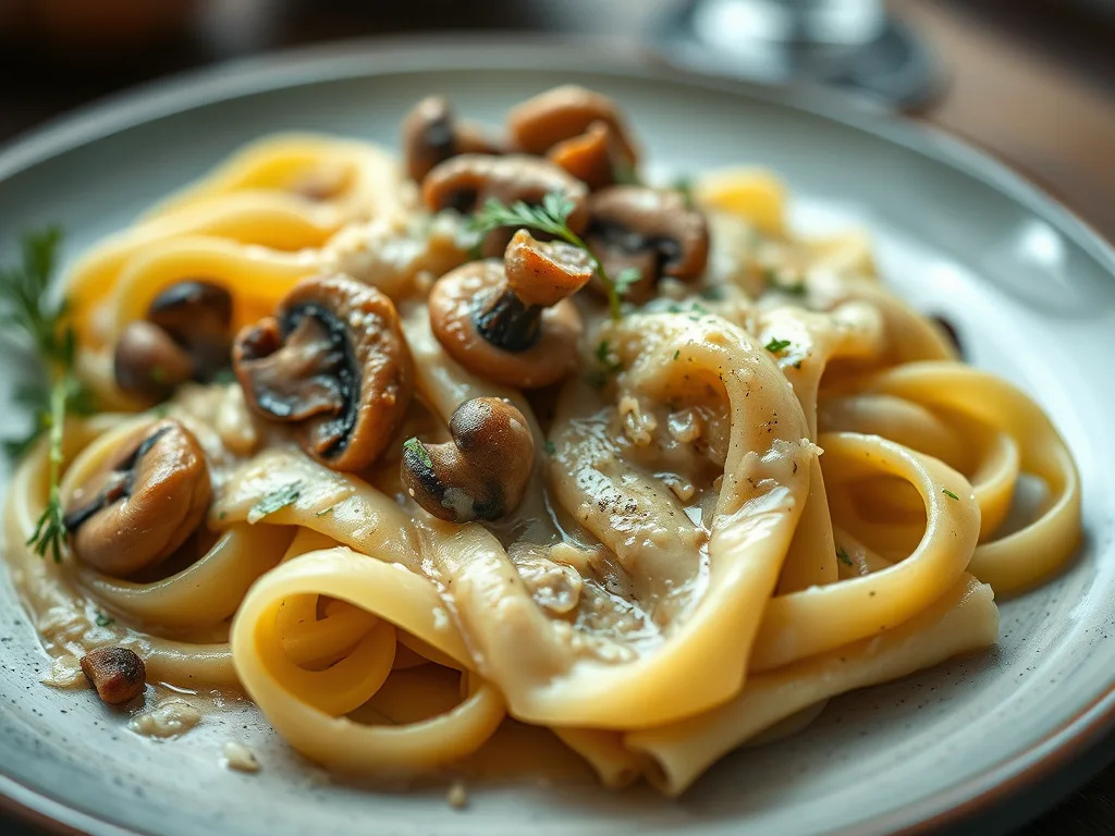 Truffle and Porcini Mushroom Pappardelle – Elegant Italian Pasta