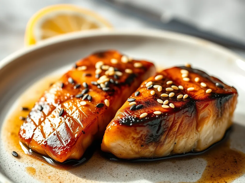 Japanisches Rezept für schwarzen Kabeljau mit Miso-Glasur – Fisch nach Nobu-Art