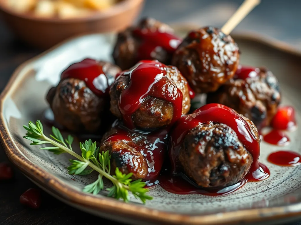 Lebanese Lamb Kofta with Pomegranate Molasses
