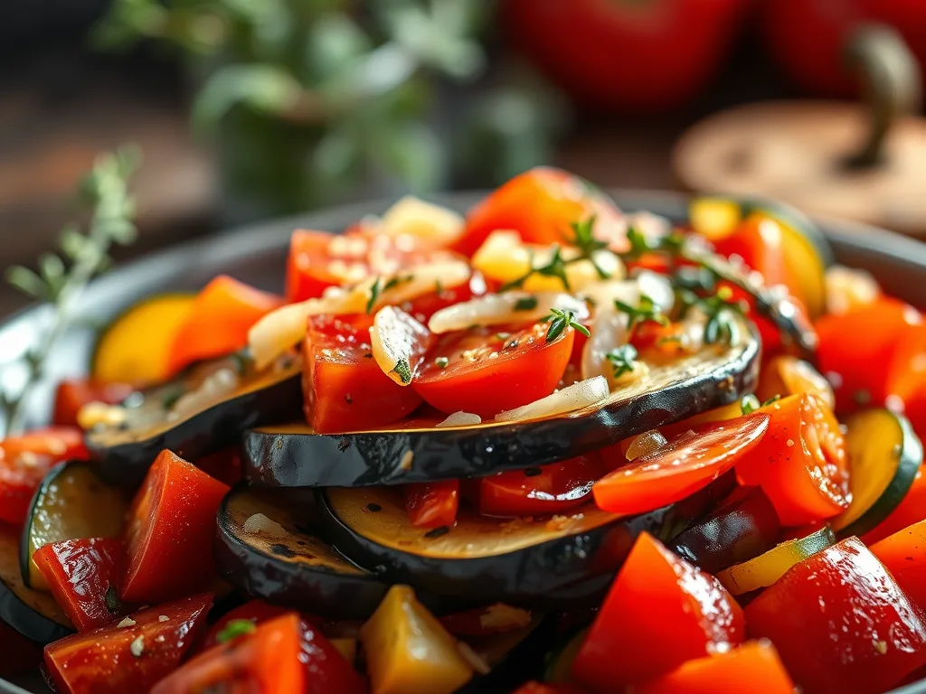 Klassisches französisches Ratatouille – einfacher provenzalischer Gemüseeintopf