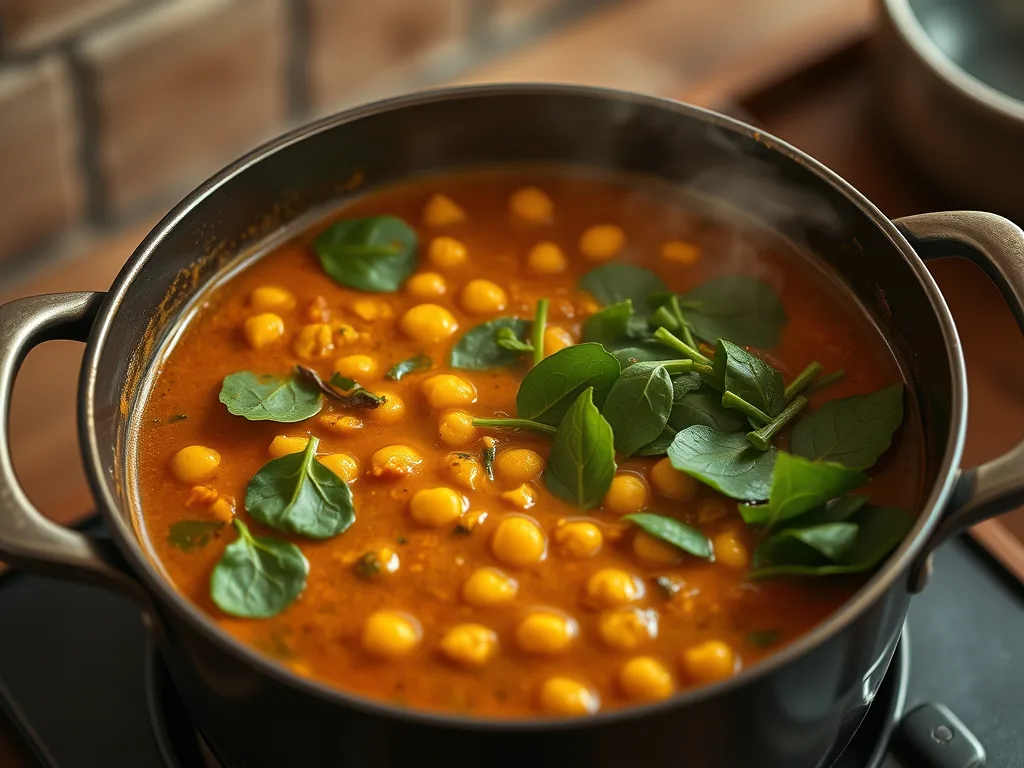 Vegan Chickpea and Spinach Curry – Easy Plant-Based Dinner