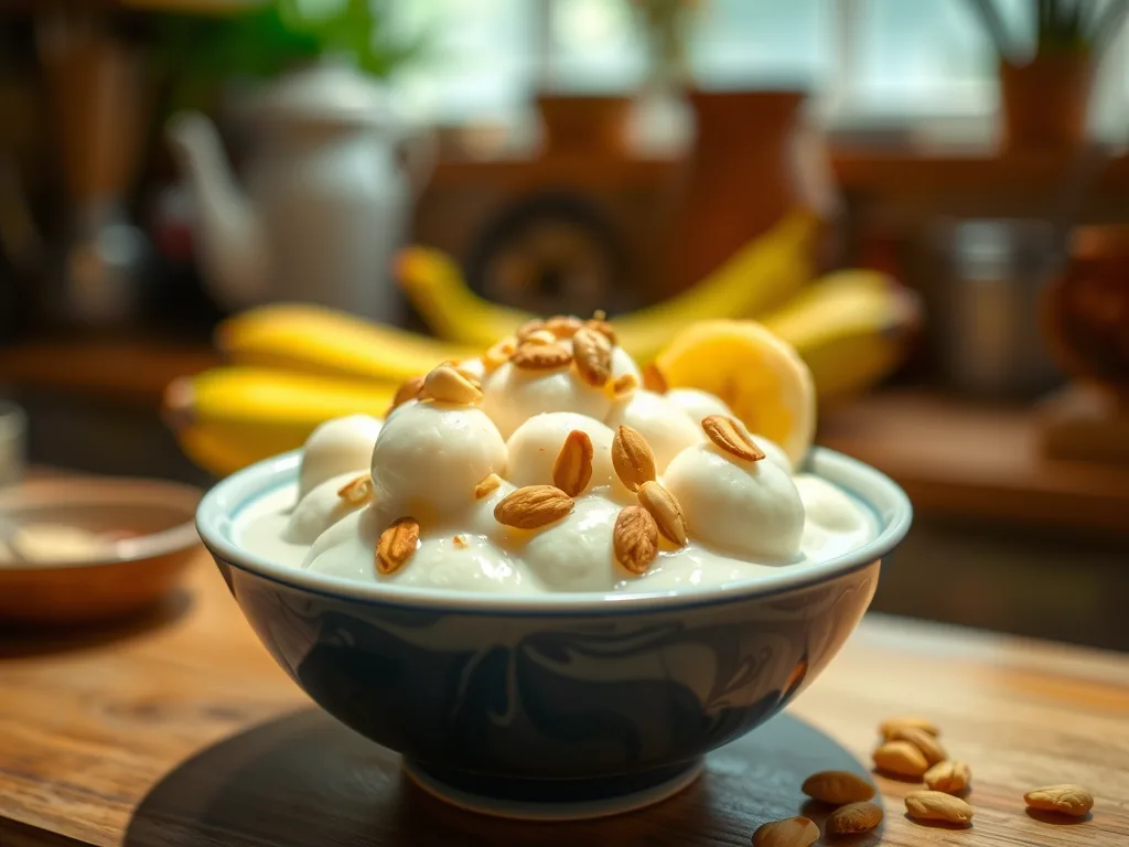 Vietnamese Che Chuoi Banana Tapioca Pudding Recipe with Coconut Milk