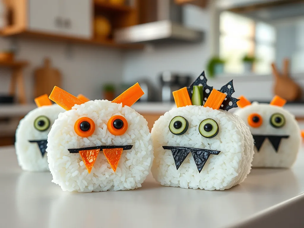Fun Monster Onigiri for Creative Lunches