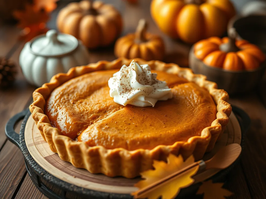 Tarte à la citrouille américaine – Dessert traditionnel de Thanksgiving