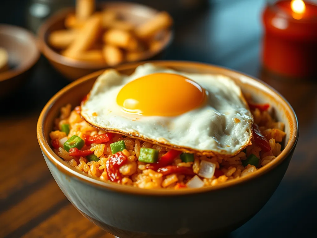 Korean Kimchi Fried Rice - Spicy Fried Rice Recipe