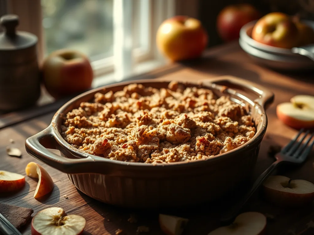 American Apple Crisp Warm Apple Dessert Recipe