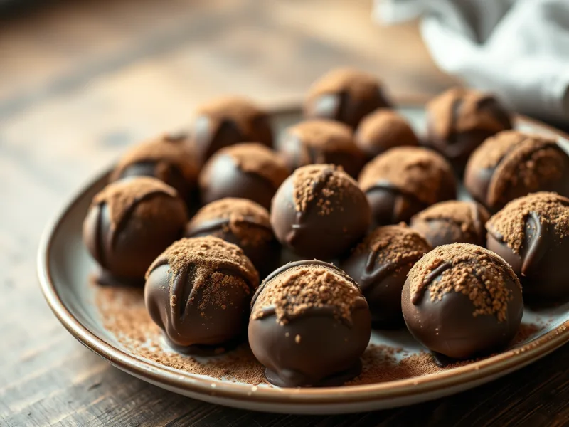 Italienische Tiramisu-Trüffel – No-Bake-Kaffee und Mascarpone-Dessert