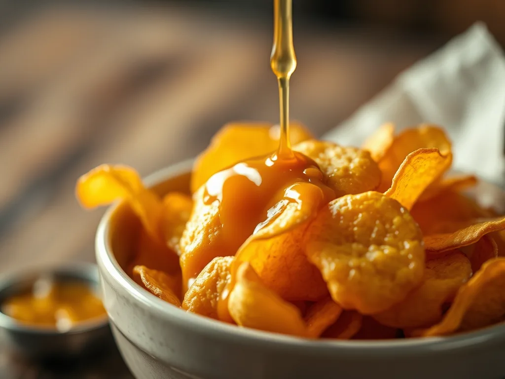 Chips de manteiga de mel coreanos – receita de lanche doce e salgado