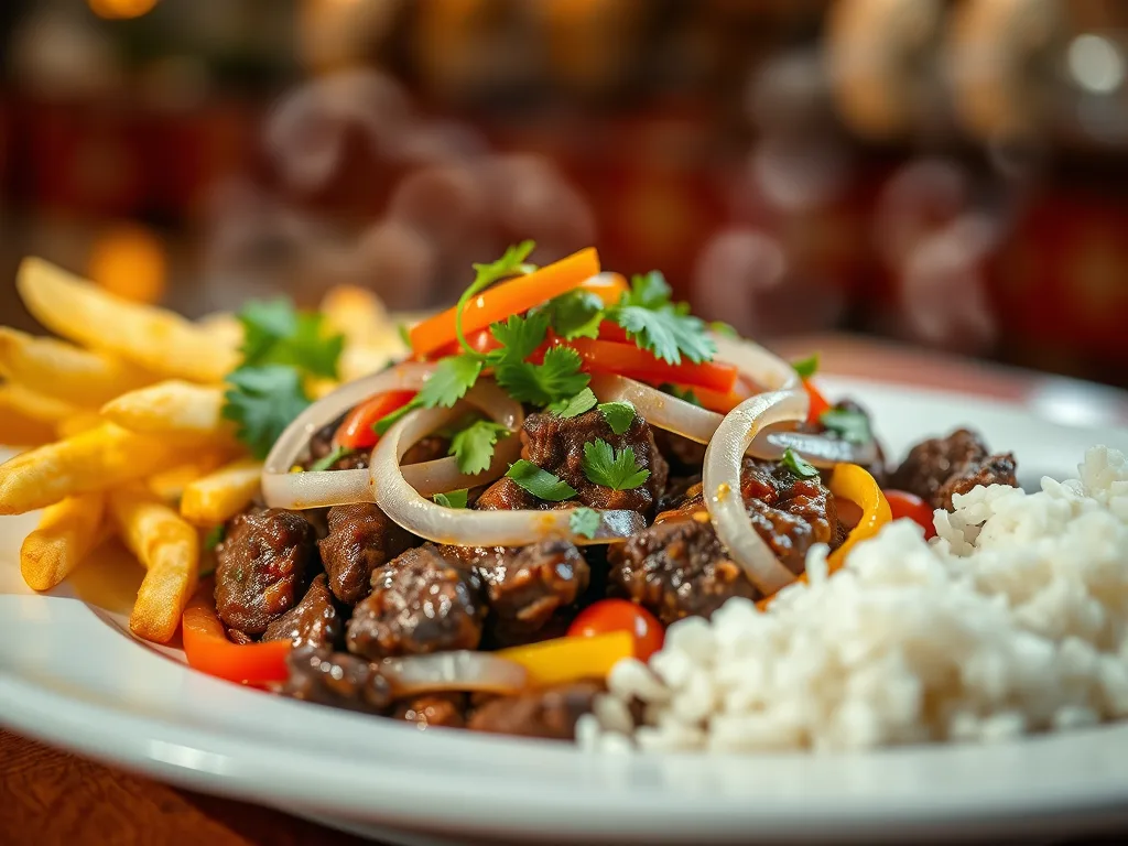 Lomo Saltado péruvien – Recette de bœuf sauté aux légumes
