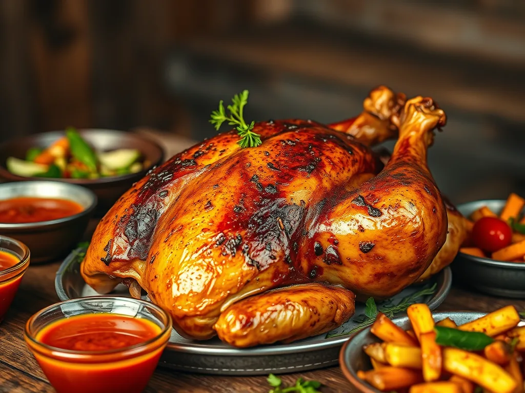 Peruvian Pollo a la Brasa – Rotisserie Chicken with Aji Sauce Recipe