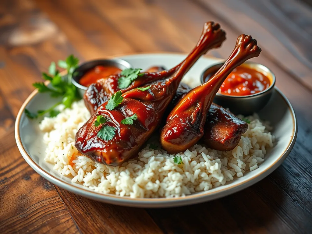 Recette de canard péruvien Arroz con Pato avec riz à la coriandre