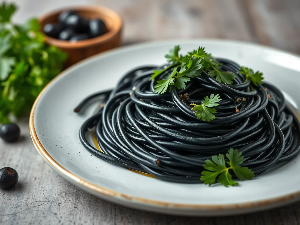 Macarrão Cabelo de Bruxa com Alho Preto – Receita de Jantar de Halloween