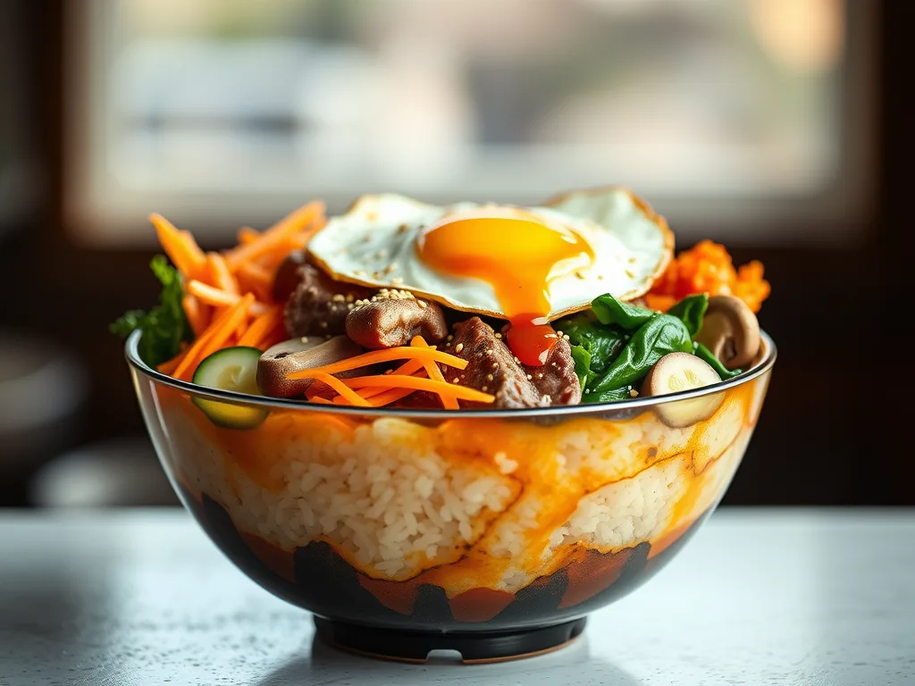 Bibimbap – Korean Mixed Rice Bowl with Vegetables