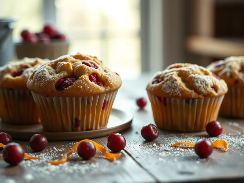 Spiced Cranberry-Orange Muffins a Festive Thanksgiving Recipe