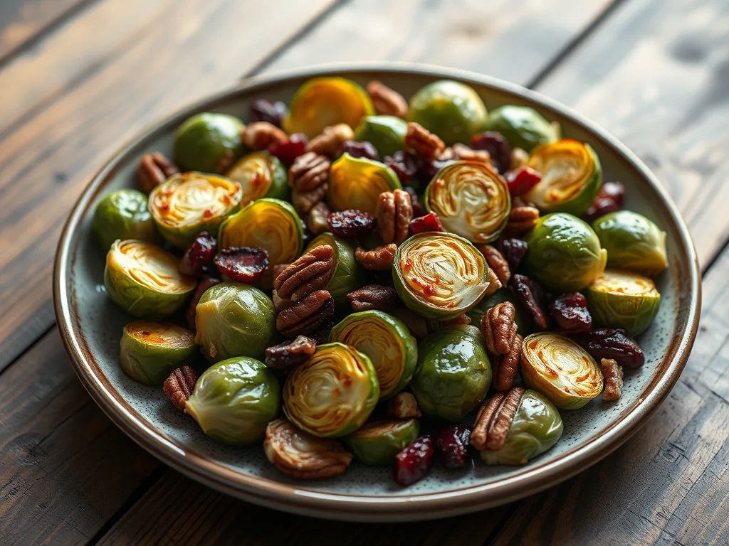 Roasted Brussels Sprouts with Cranberries – A Festive Side Dish Recipe
