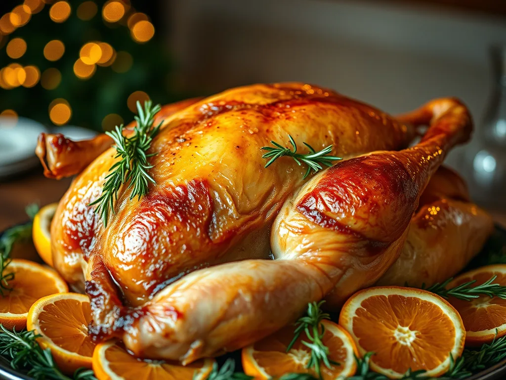 Ganso navideño con glaseado de naranja, una receta festiva de plato principal