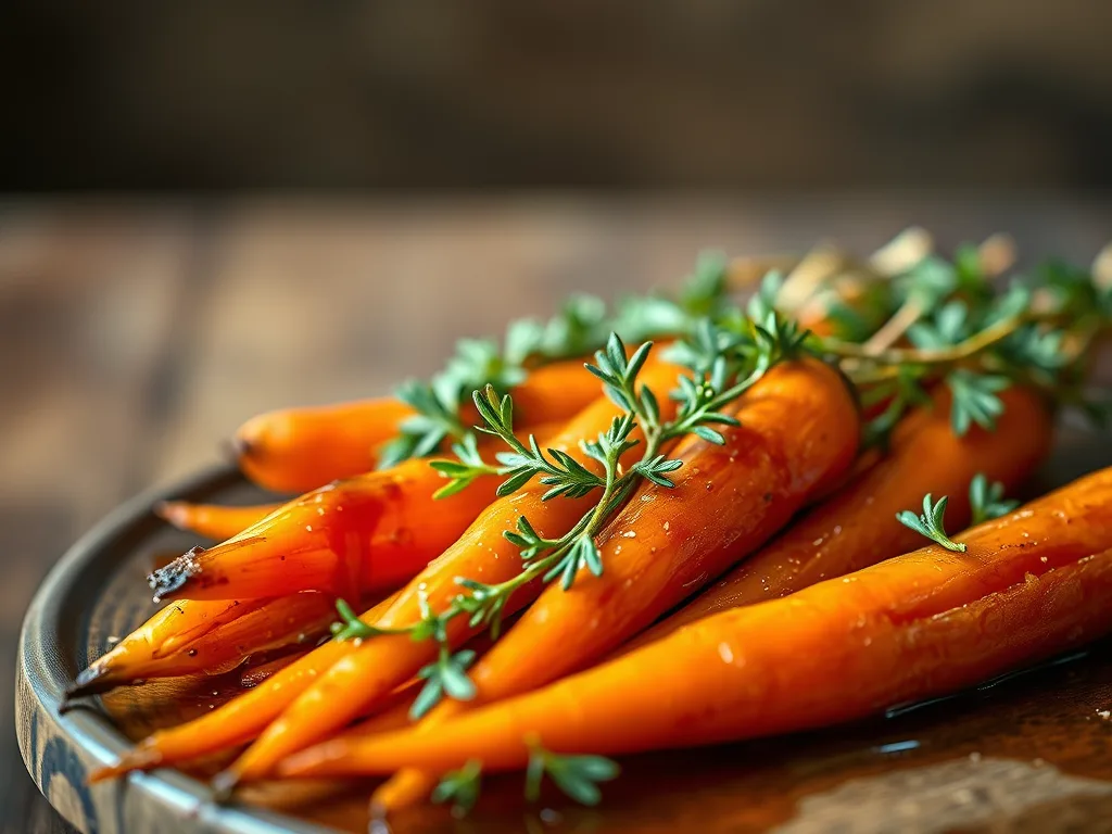 Maple Glazed Carrots with Thyme – A Festive Christmas Side Dish Recipe