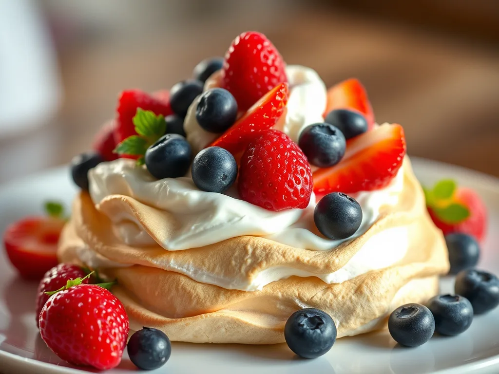 Australian Pavlova – A Festive Christmas Meringue with Fresh Berries Recipe