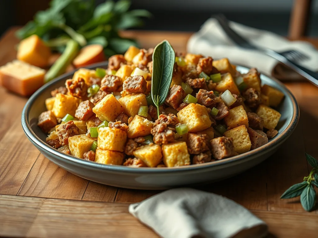 Cornbread Stuffing with Sausage – A Savory Thanksgiving Side Recipe