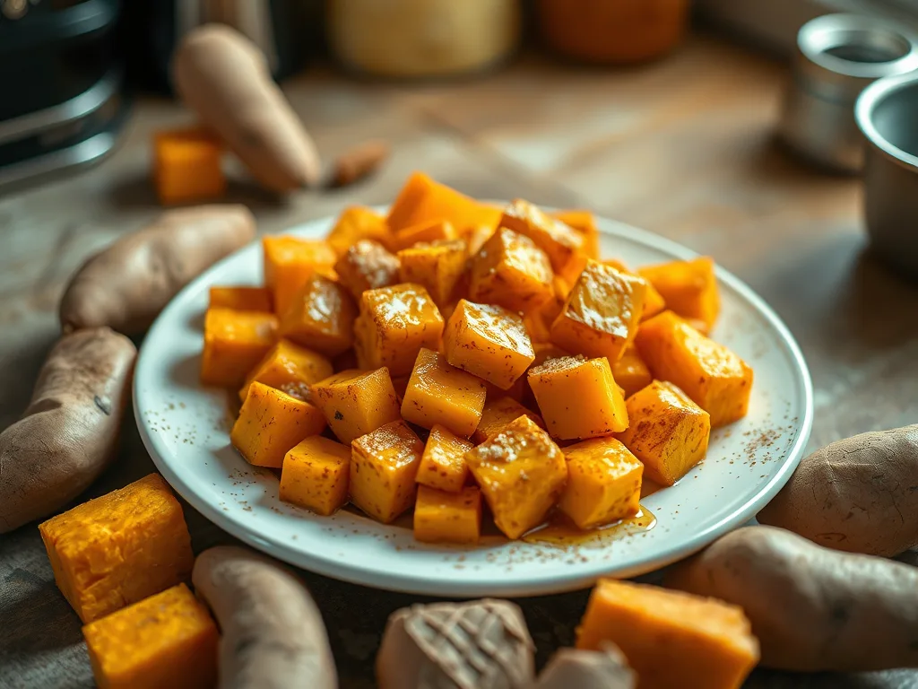 Batatas asadas con mantequilla de miel coreana: una receta de guarnición navideña