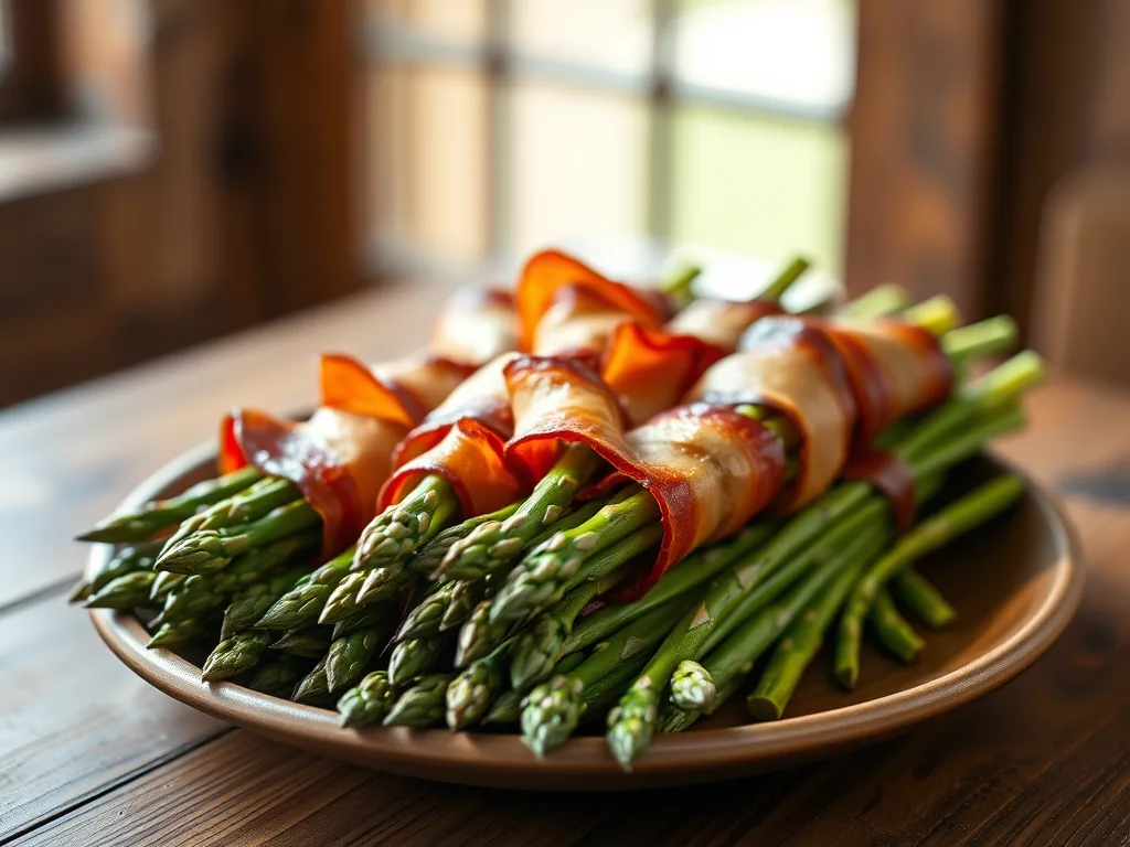 Bacon-Wrapped Asparagus Bundles a Savory Thanksgiving Side Dish