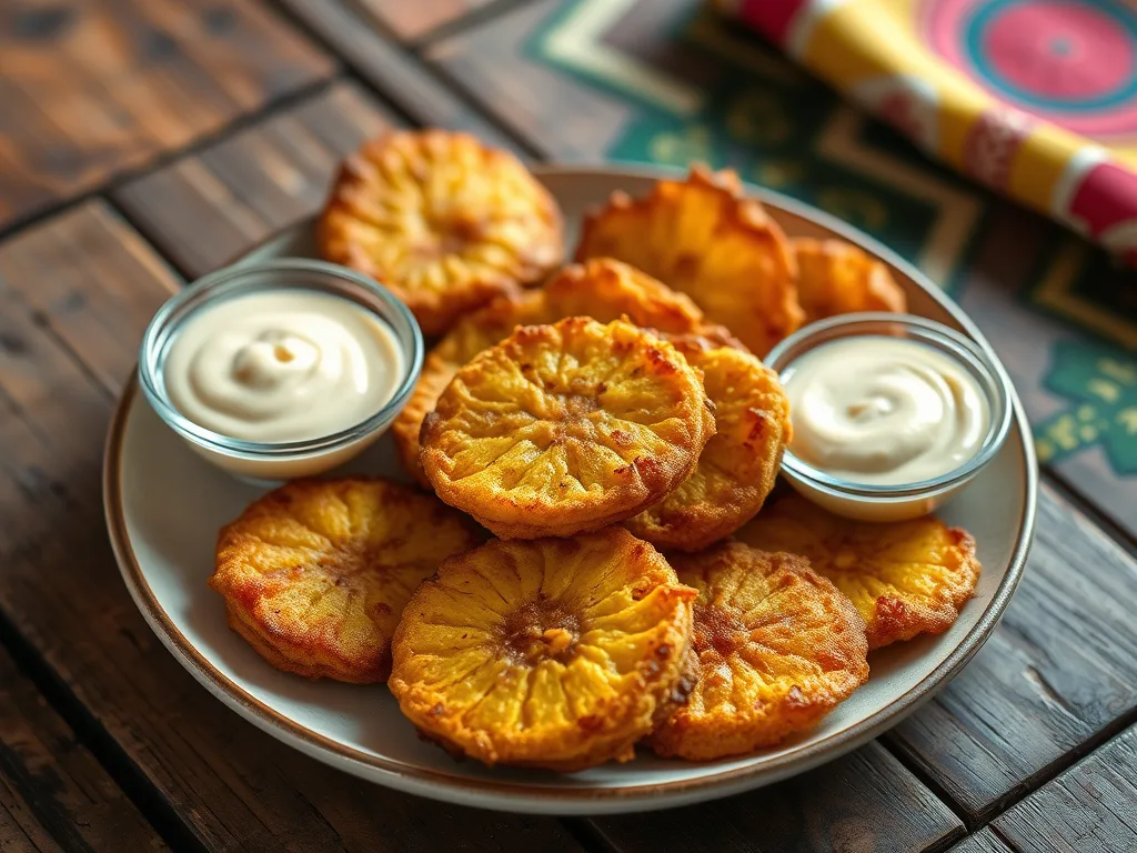 Tostones aus Puerto Rico – Knusprige, zweimal frittierte grüne Kochbananen