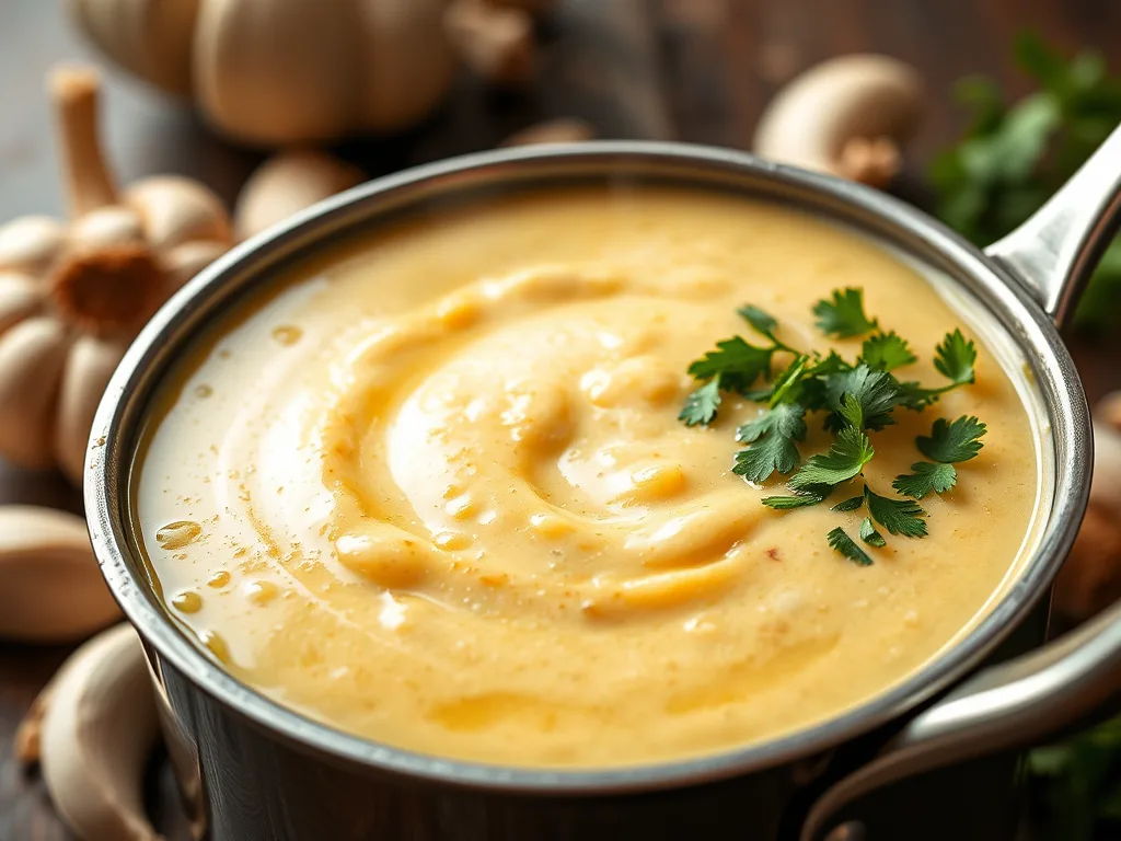 Salsa de Ajo Puertorriqueña (Salsa de Crema de Ajo)